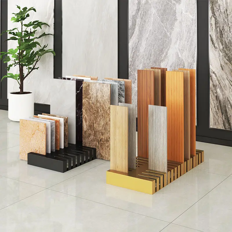 Tile display stand Wood floor Wood grain brick Stone line Waist line frame Floor tile wall tile Skirting line shelf Floor type