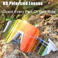 Sport Shades Polarized Sports Sunglasses UV Protection Color Change Biking Eyewear Wrap Around Non-slip Cycling Goggles Outdoors