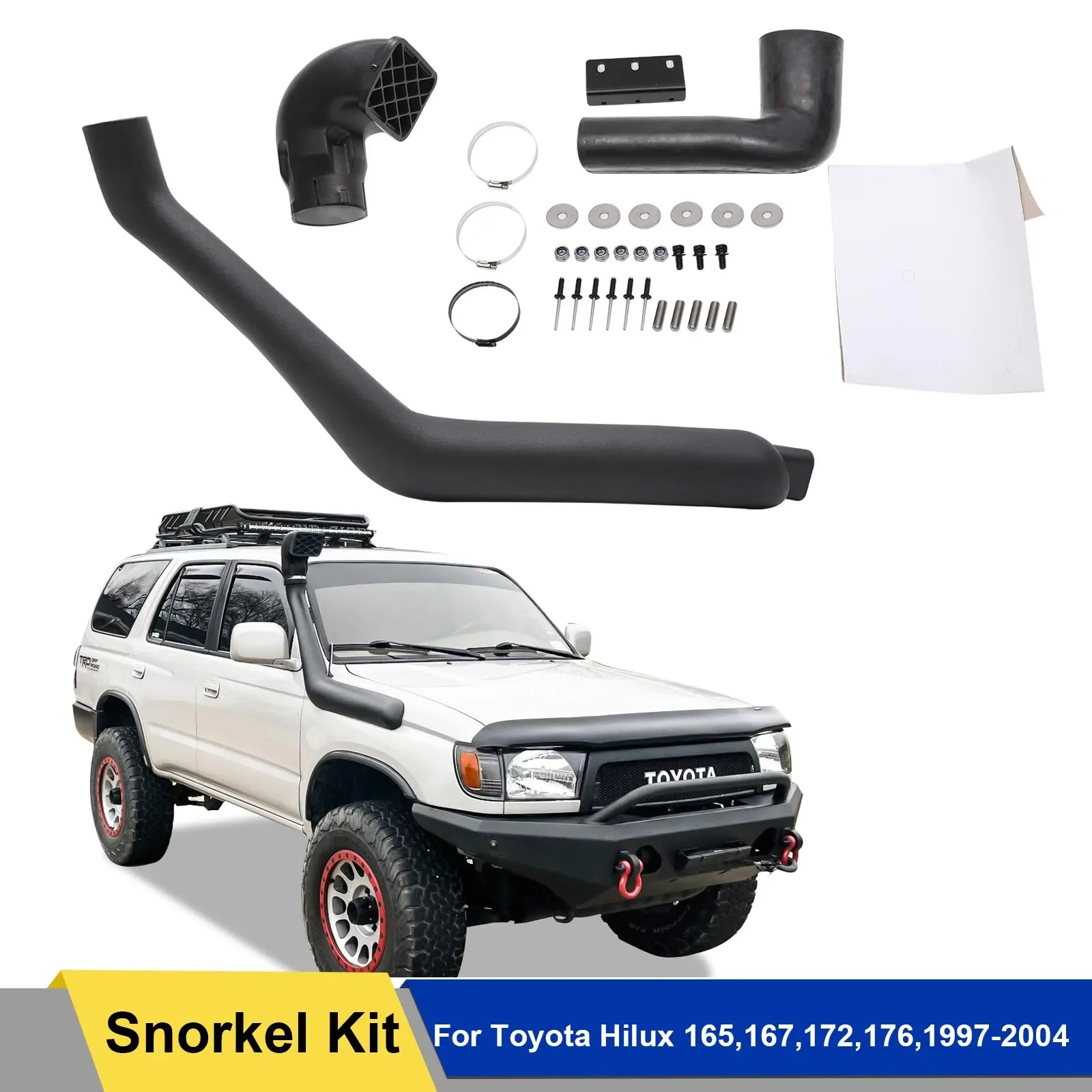 Snorkel Kit For Toyota Hilux 165,167,172,176,1997-2004 (Toyota 167 Series Hilux & SR5 12/1997- 3/2005 Diesel Model