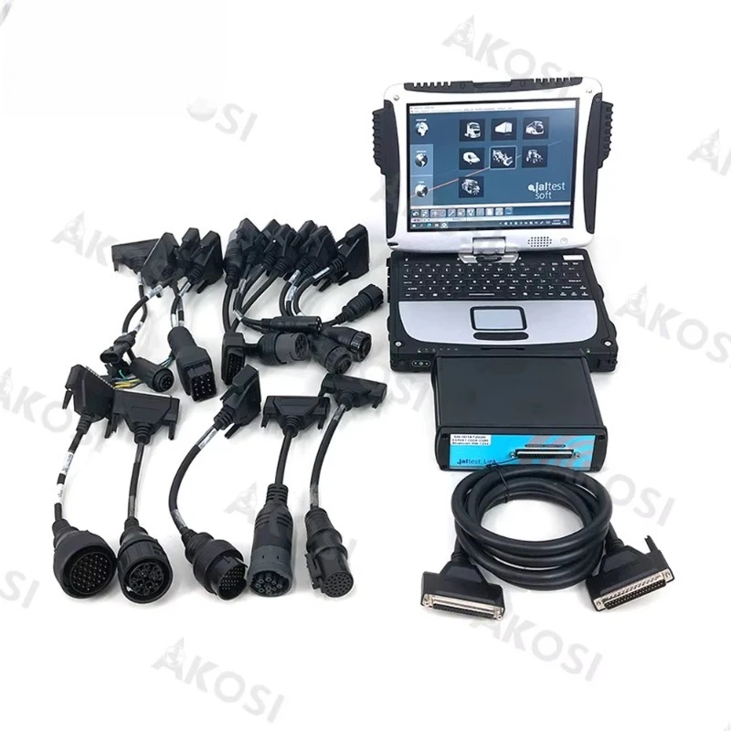 

Truck Multi Brand Diagnostics Diesel Diagnosis Interface Truck Diagnostic Tool Jaltest Link+CF19 Laptop