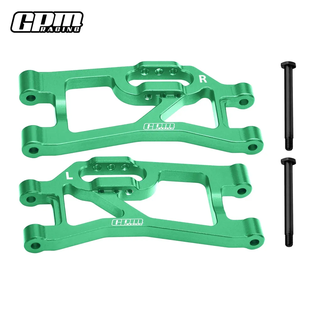 Brazos inferiores traseros de aluminio GPM 7075 para piezas TRAXXAS MINI MAXX RC 10730 + 10740 TXMM056