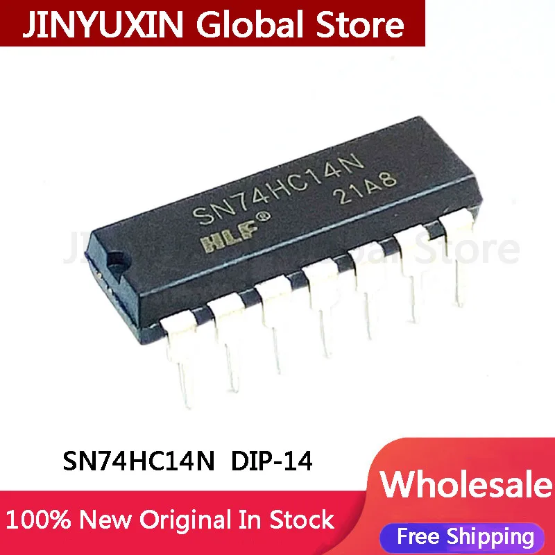 10Pcs New SN74HC14N DIP-14 inverter IC 6-channel Schmitt trigger IC Chip Wholesale