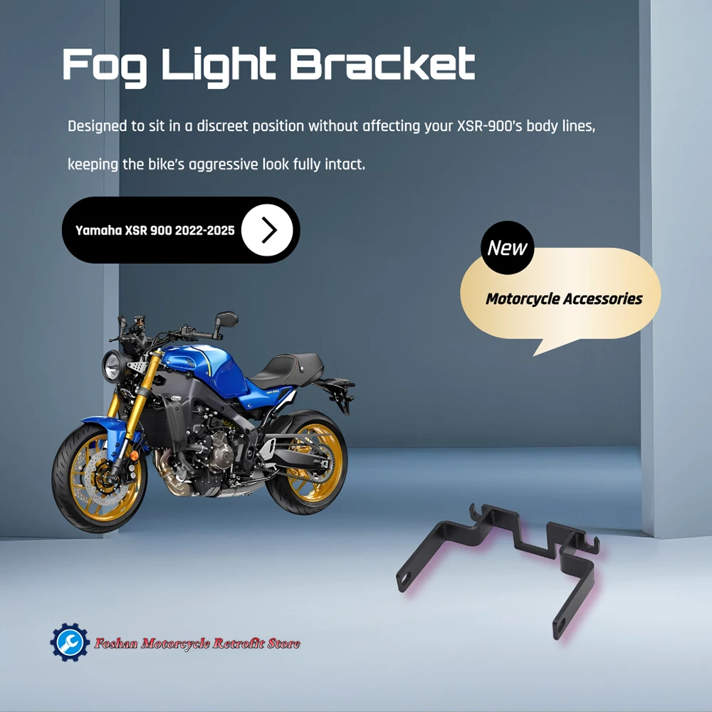

For Yamaha XSR 900 Fog Light Bracket XSR900 2022 2023 2024 2025 Motorcycle Modifications Accessories Auxiliary Light Mount