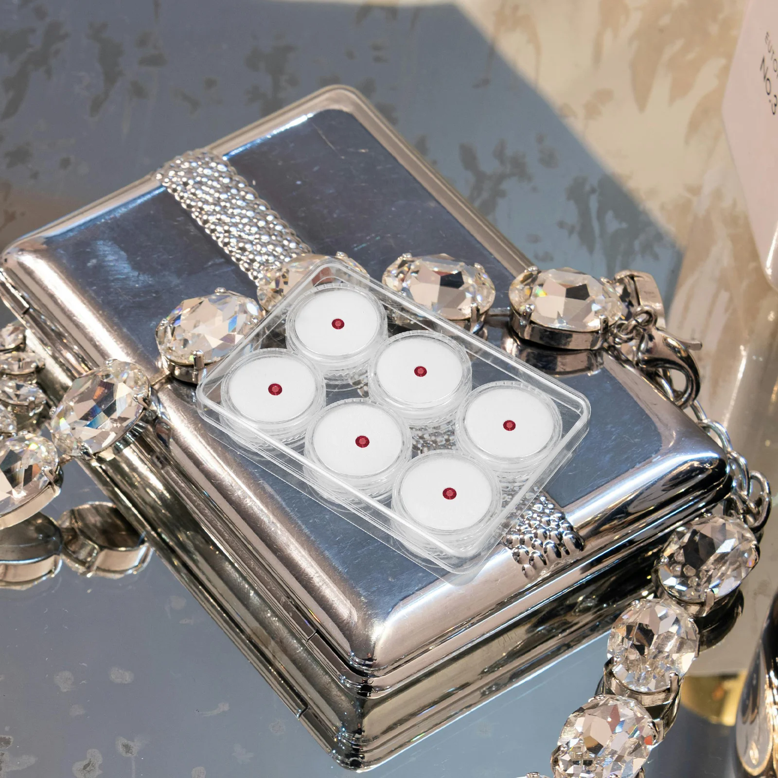 

Acrylic Jewelry Gemstone Case For Display Display Box Gemstone Case ganizer Lapel Holder Lightweight Compact Design
