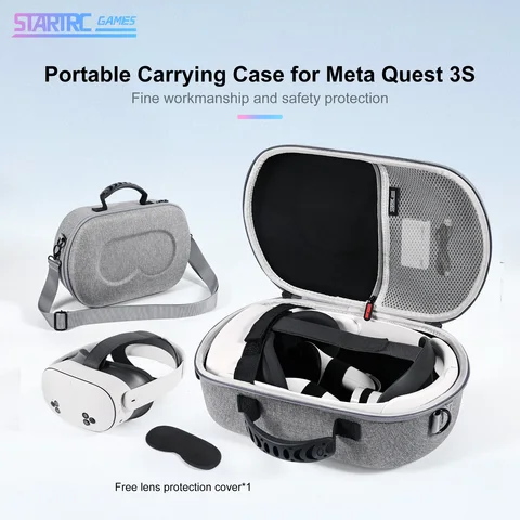 Hard Carrying Case for Meta Quest 3S/Quest 3/Vision Pro, Official…