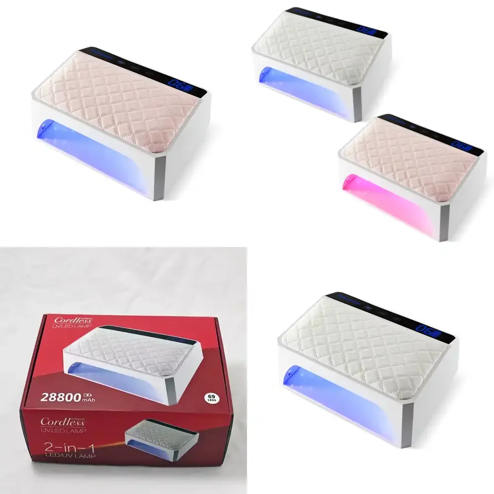 

Gel Dryer Handle Pillow 2 in 1 for Nail Lamp for Manicure UV LED Lamp for Nail Polish Dryer for Rechargeable Cordless Nail