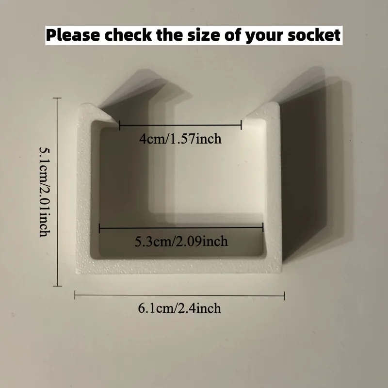 3Pcs Power Retaining Clip Removable Cable Organizer Rack Desktop Socket Holder Under Desk Cable Management Cable Tray