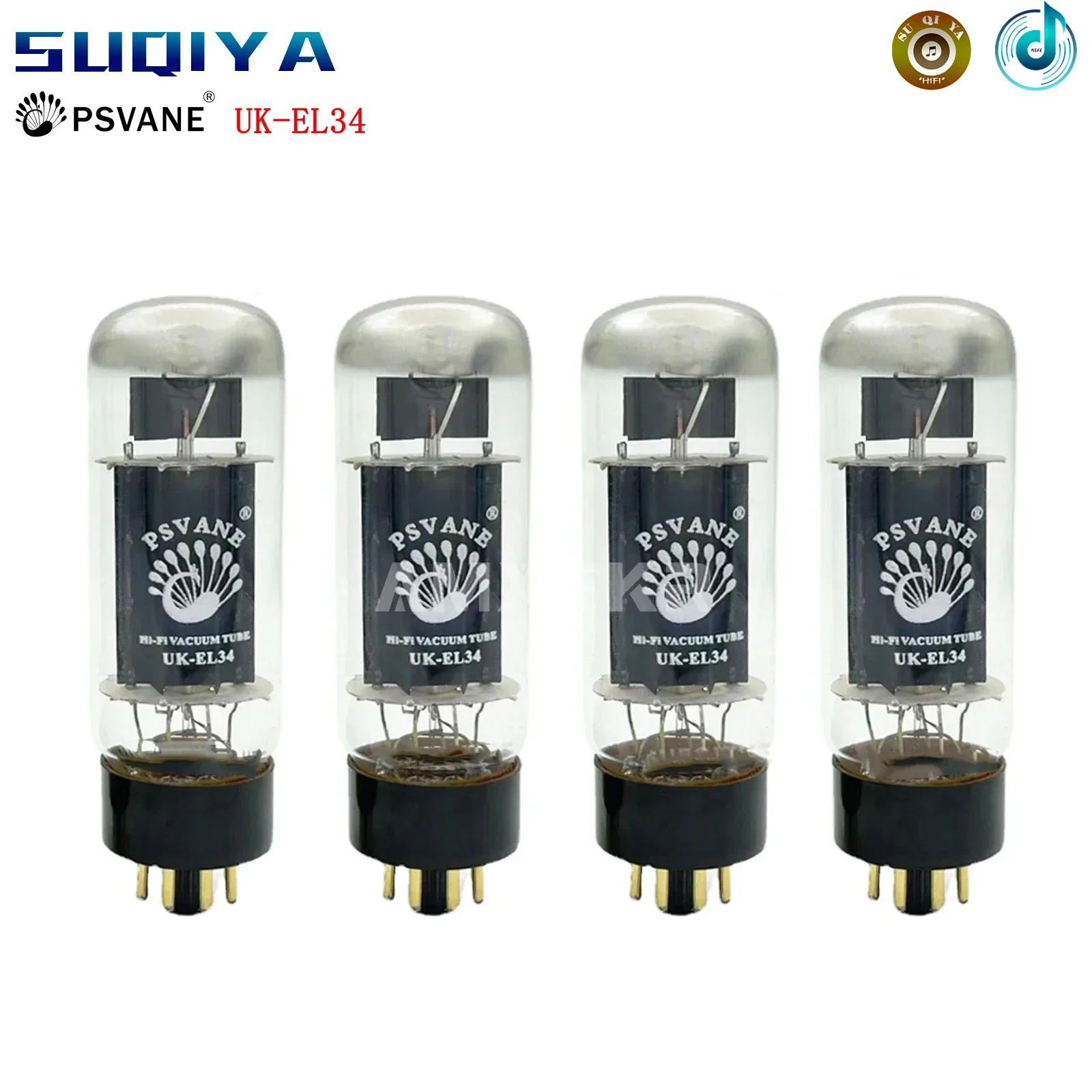 

SUQIYA-PSVANE UK-EL34 Vacuum Tube Upgrade EL34 EL34C 6CA7 6P3P 6L6 Electronic Precision Matching Amp High Fidelity Matched Quad