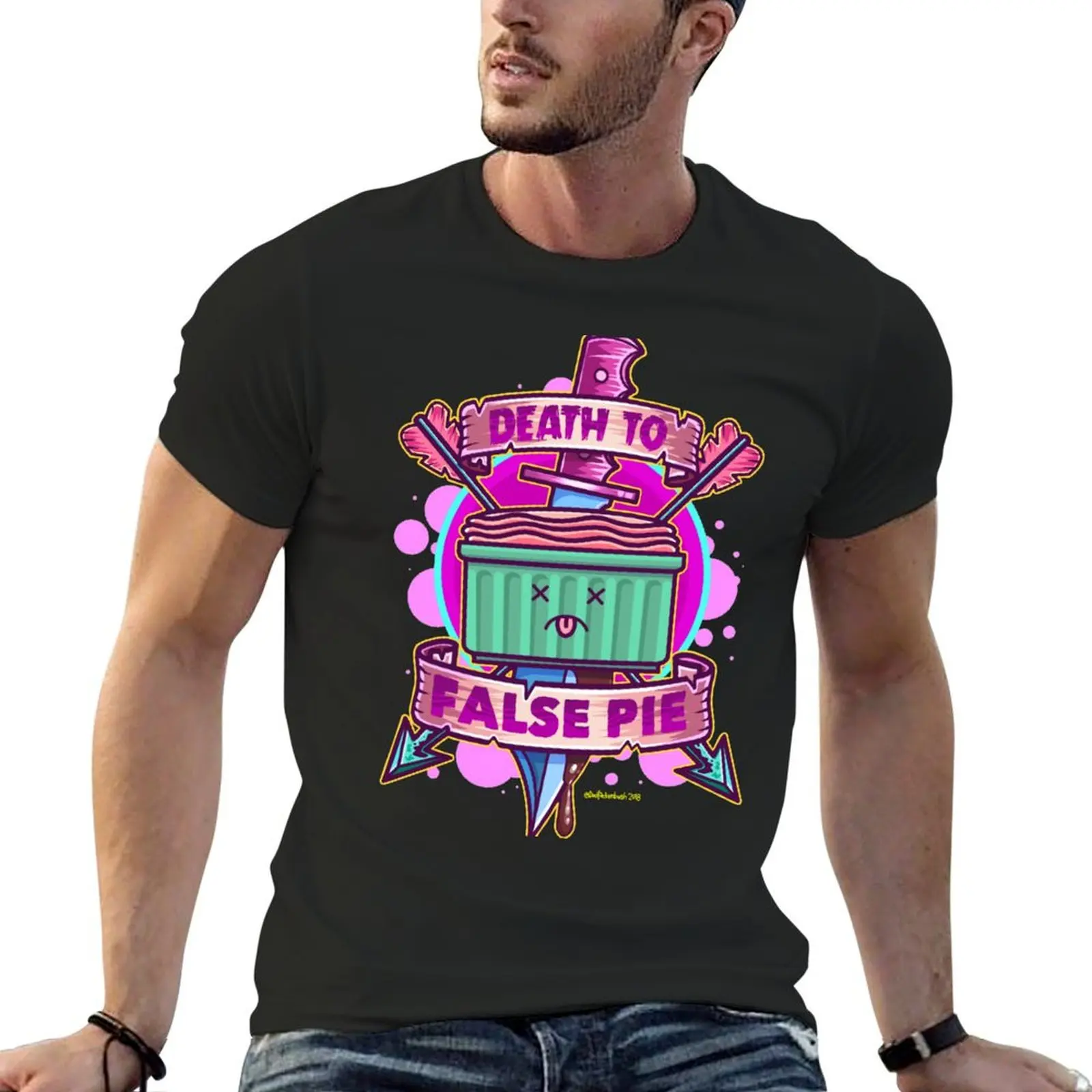 Death To False Pie T-Shirt quick-drying oversized aesthetic clothes man clothes designer t shirt men