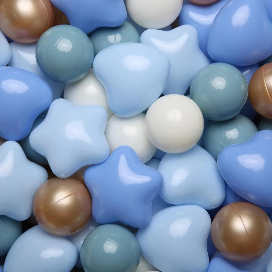Star Ball Pit Balls for Toddlers - Large Shaped Plastic Balls for Baby Ball Pits, Play Tent, Baby Pool, Water Toys, 100Pcs