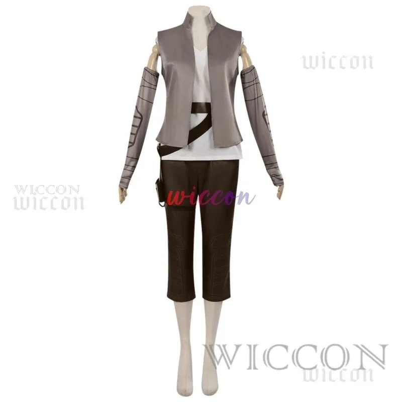 

Новый костюм для косплея Movie Rey для женщин, девочек и мужчин, для взрослых, аниме, с рукавами и поясом, полный комплект, наряд на Хэллоуин2025