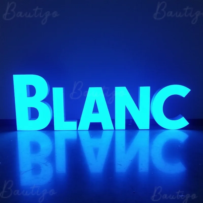 Custom LED Light Up Sign 3D Metal Letters For Outdoor Business Storefront Waterproof Illuminated Frontlit Advertising Signage