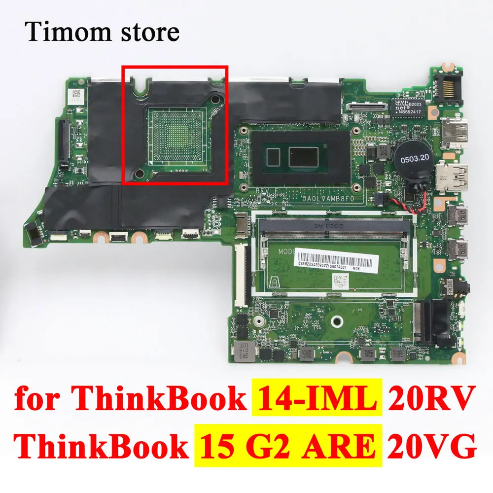 

I710510U I510210U I310110U для ThinkBook 14-IML 20RV ThinkBook 15 G2 ARE 20VG Оригинальная материнская плата для ноутбука DA0LVAMB8E0 DA0LVAMB8F0