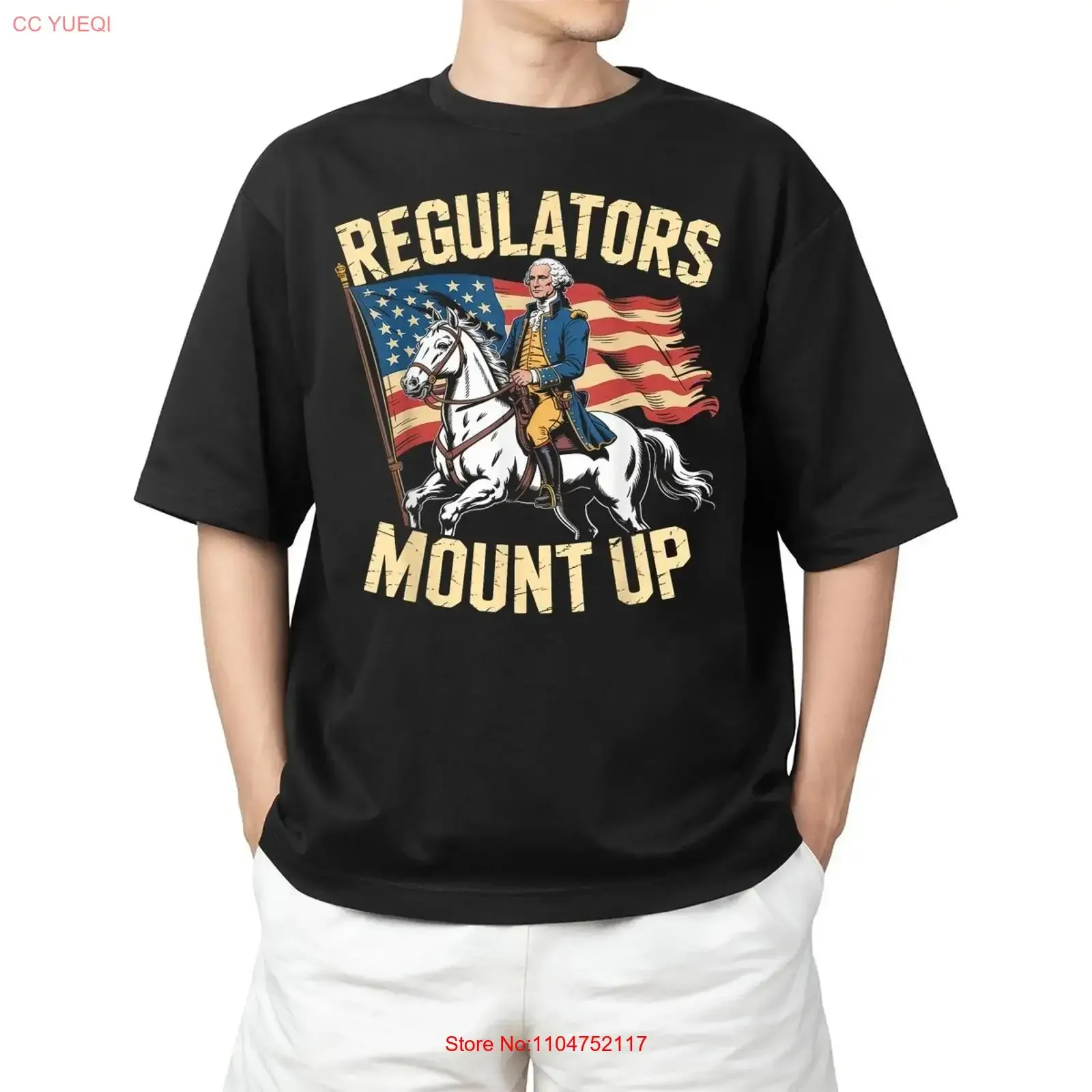 Regulators Mount Up Funny 4th of July Patriotic Adult Size S 4XL T Shirt long or short sleeves vintage Washed streetwear