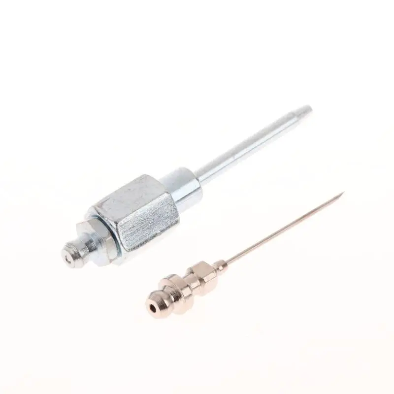Adaptador de agulha de graxa de aço de alta velocidade-ponta do injetor de precisão para rolamentos, juntas e peças de metal, ferramenta de lubrificação profissional