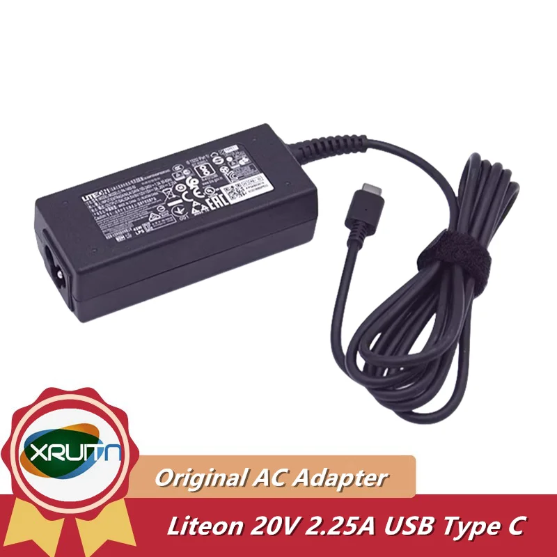 

Genuine LITEON PA-1450-78 20V 2.25A 45W TYPE-C AC Adapter Charger For Acer Chromebook Spin CP311-3H-K3Wl "GRADE A" PA-1450-50