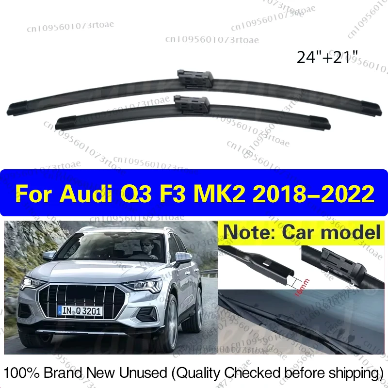 

Автомобильный стеклоочиститель для Audi Q3 F3 MK2 2018-2022 Передние гибридные щетки стеклоочистителя Щетки для окон Автоаксессуары 24 "+ 21"