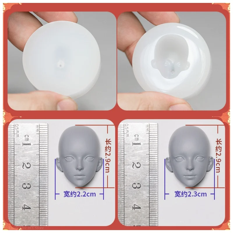女性用シリコンフェイス型,表現力のない笑顔,超軽量粘土,柔らかくて柔らかい陶器