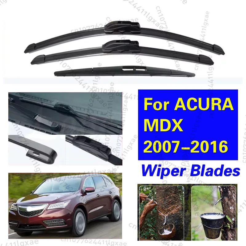 

Wiper Front Rear Wiper Blades Set For ACURA MDX 2007-2016 Windshield Windscreen Auto Windshield 2012 2013 2014 2015 26"+21"+12"