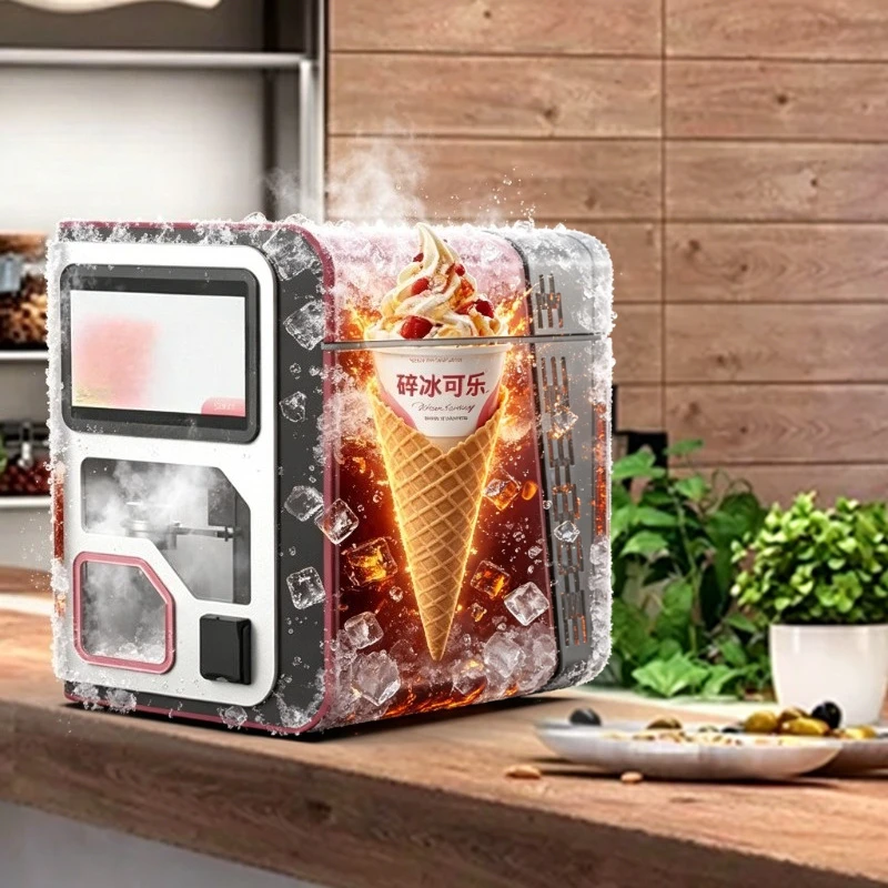 

Low Noise Commercial Ice Cream Machine Electric Soft Serve Maker for Supermarket Kiosk