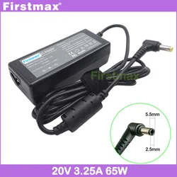 65W Laptop Charger 20V 3.25A for Fujitsu Lifebook AH531 AH530 A512 A532 AH512 AH556 UH574 UH75/H S904 S935 AC Power Adapter