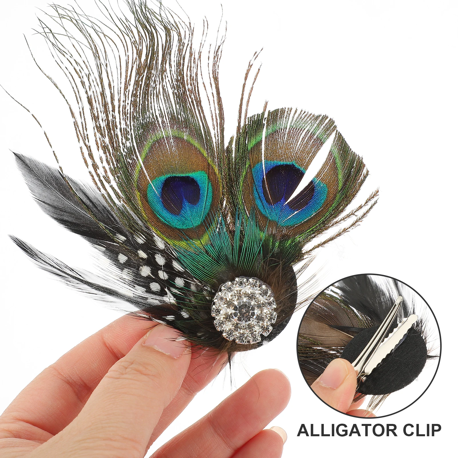 

Hair Clip Beautiful Peacock Decorative Pin for Kids Girls One Large Clip Retro Hair Accessories Wedding Dress