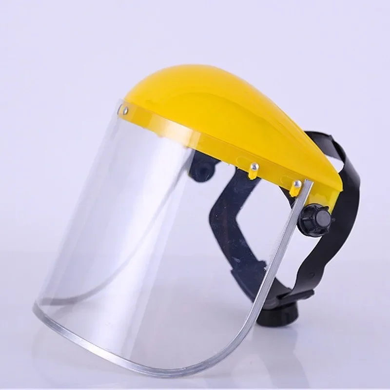 Anti-Saliva Splash Dustproof Mask Transparent PVC Safety Faces Shields Screen Spare Visors Head helmet Respiratory protection