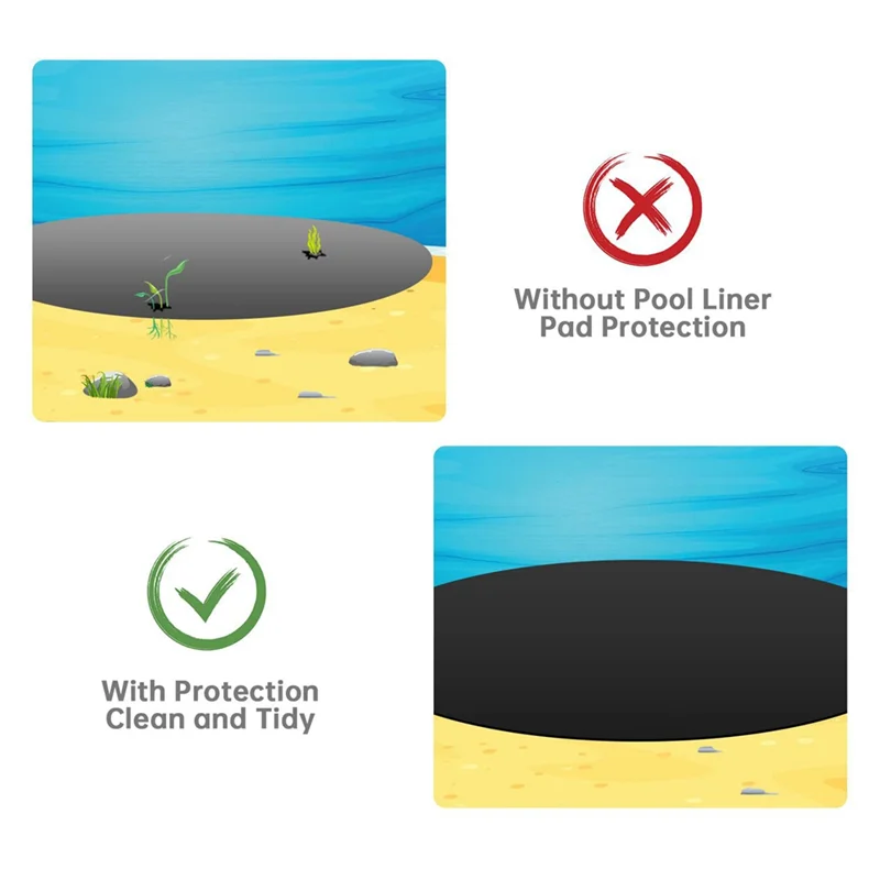 Outdoor Inflatable Swimming Pool Protective Mat Floor Cloth Bathtub Floor Waterproof Anti-Slip Mat 1 Piece (Square)