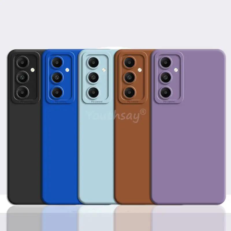 For Samsung Galaxy A35 Case Camera Protector Liquid Silicone Case Samsung A35 A25 A55 Cover Anti-drop Phone Galaxy A35 Case