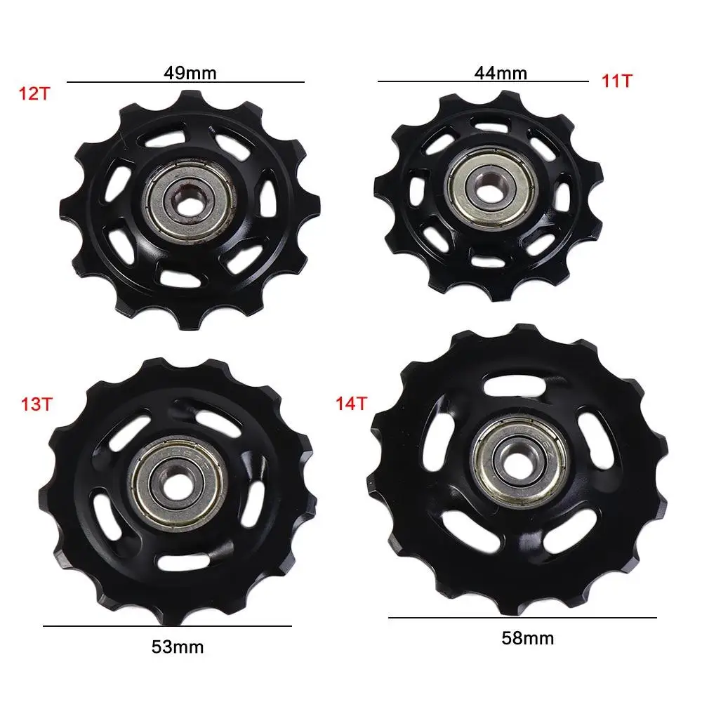 Wheel Rear Derailleur 11T 12T 13T 14T Derailleur Pulley Roller Bicycle Guide Wheel Derailleur Repair Kit Bicycle Pulley Wheel