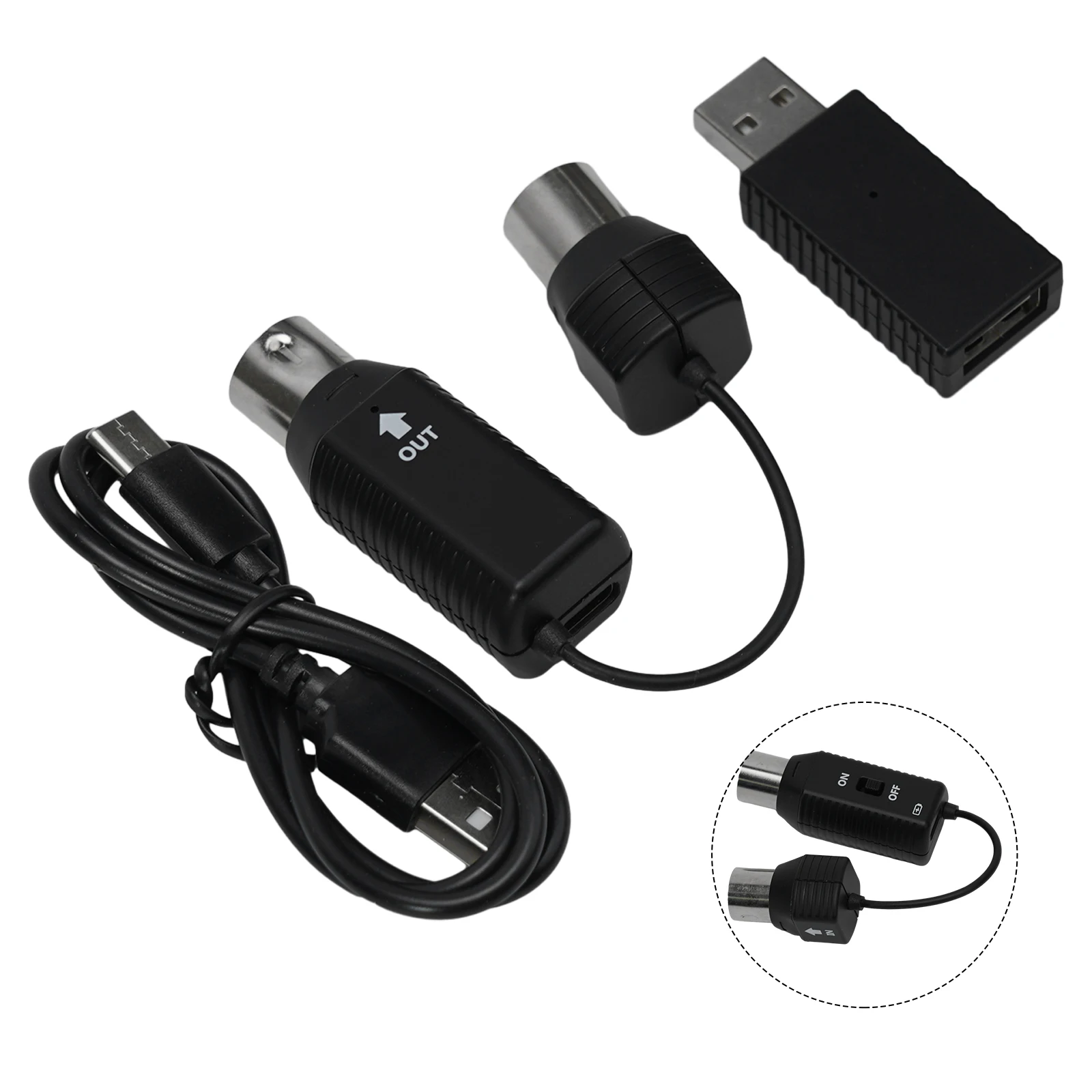 Interfaz USB de 5 pines inalámbrica para adaptador MIDI para instrumentos Conexión perfecta con baja latencia para actuaciones