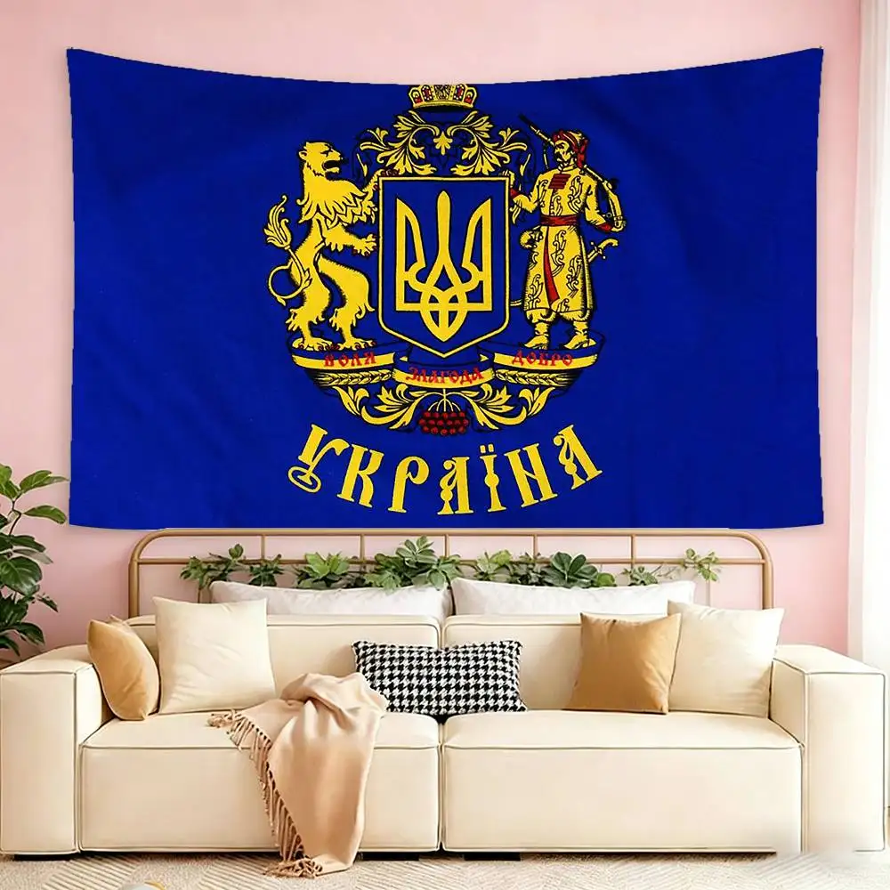 Nation flag U-Ukraine  Flags Wall Hanging Tapestry Outdoor Garage Room Decorative flag Background Blanket