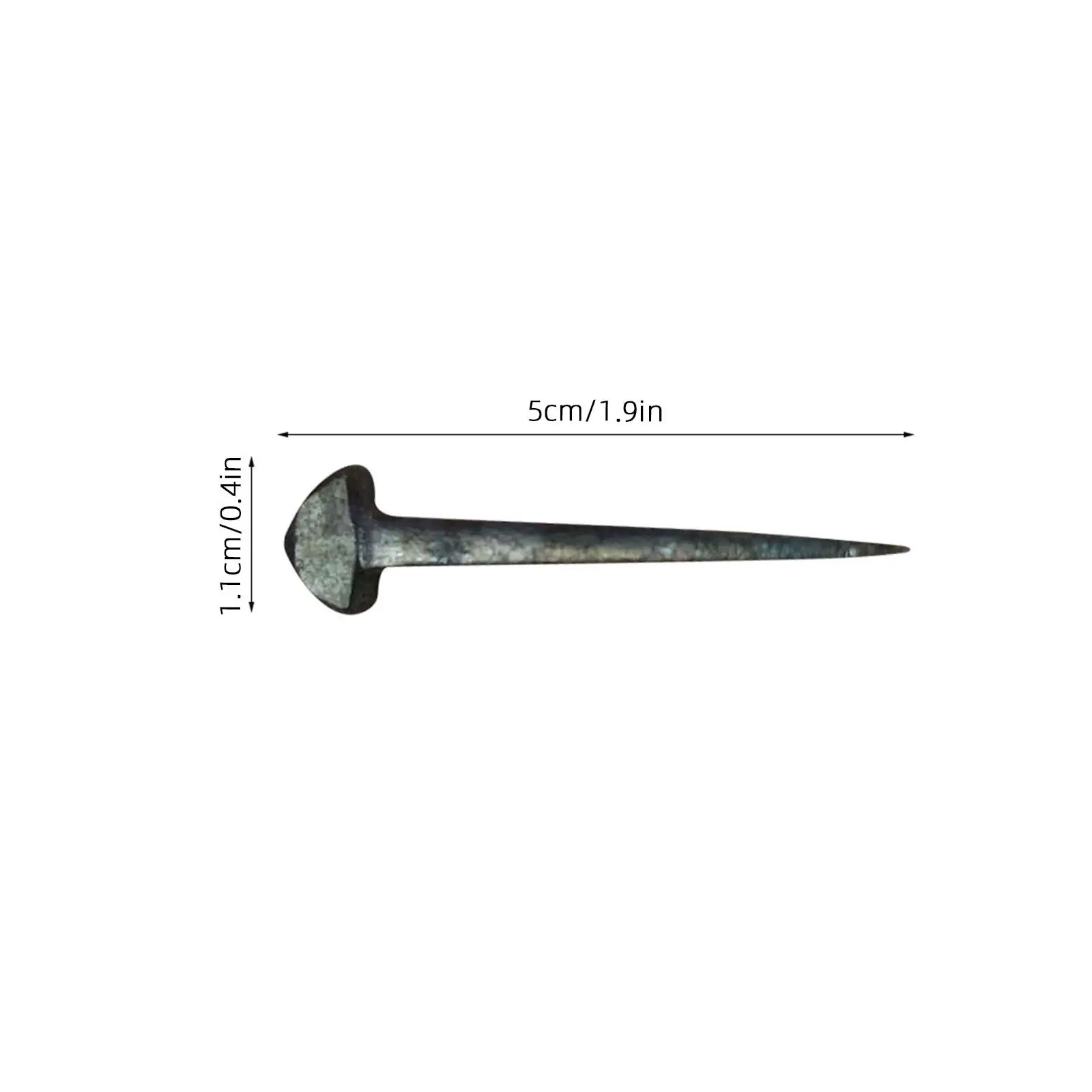 50Pcs High Quality Iron Horseshoe Nails Small Sturdy Hoof Nails for Horse Shoe Mounting Portable Reliable Horse Care Tool