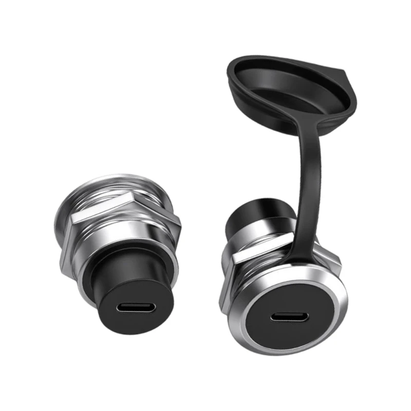 2피스 아연 합금 USB3.0 패널 마운트 소켓 어댑터 빠른 속도 데이터 전송 벽 책상용 금도금 포트 F19E