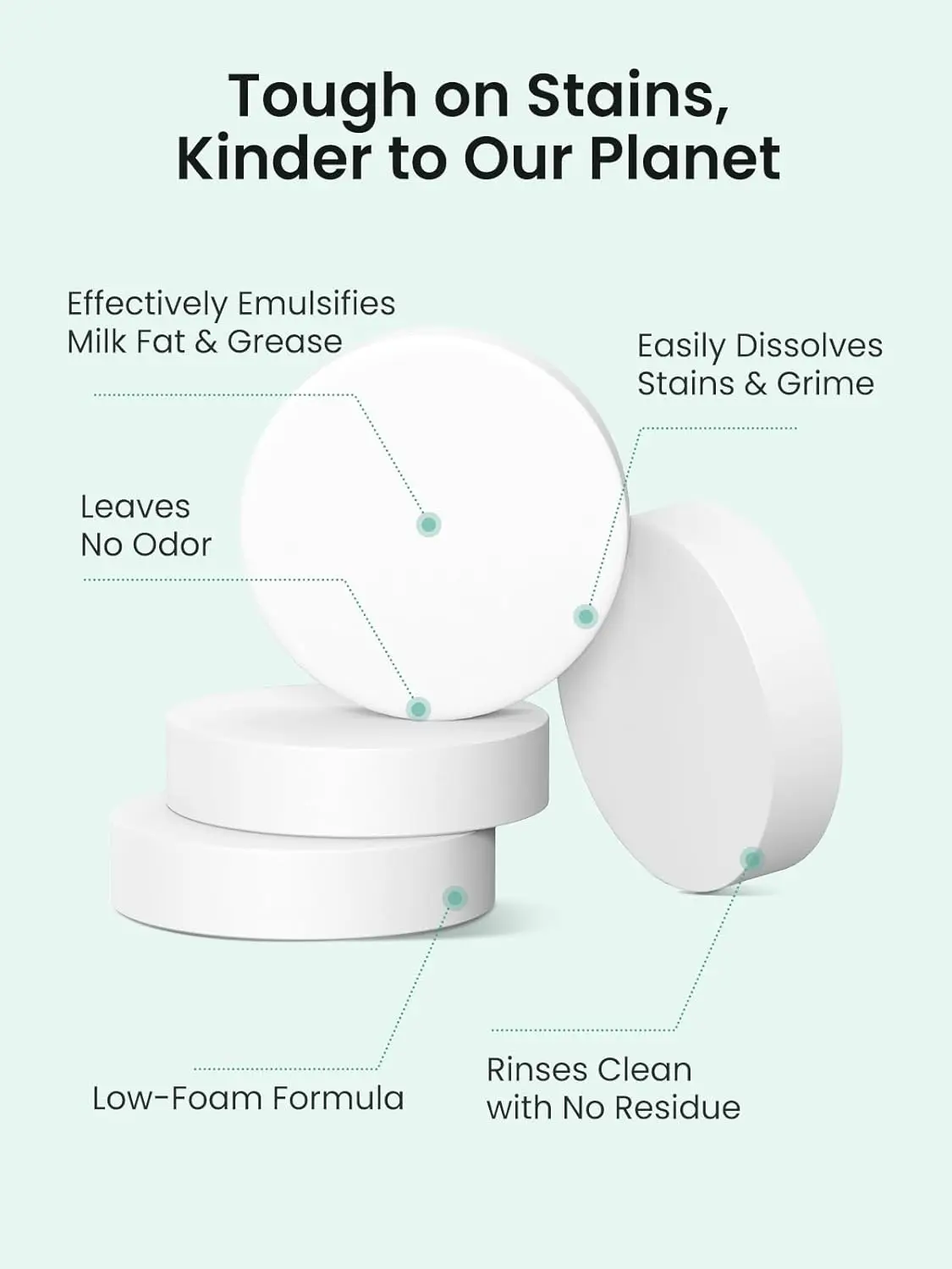 EaseClean Bottle Washer Pro & 130pcs Tablet Pencuci Deterjen