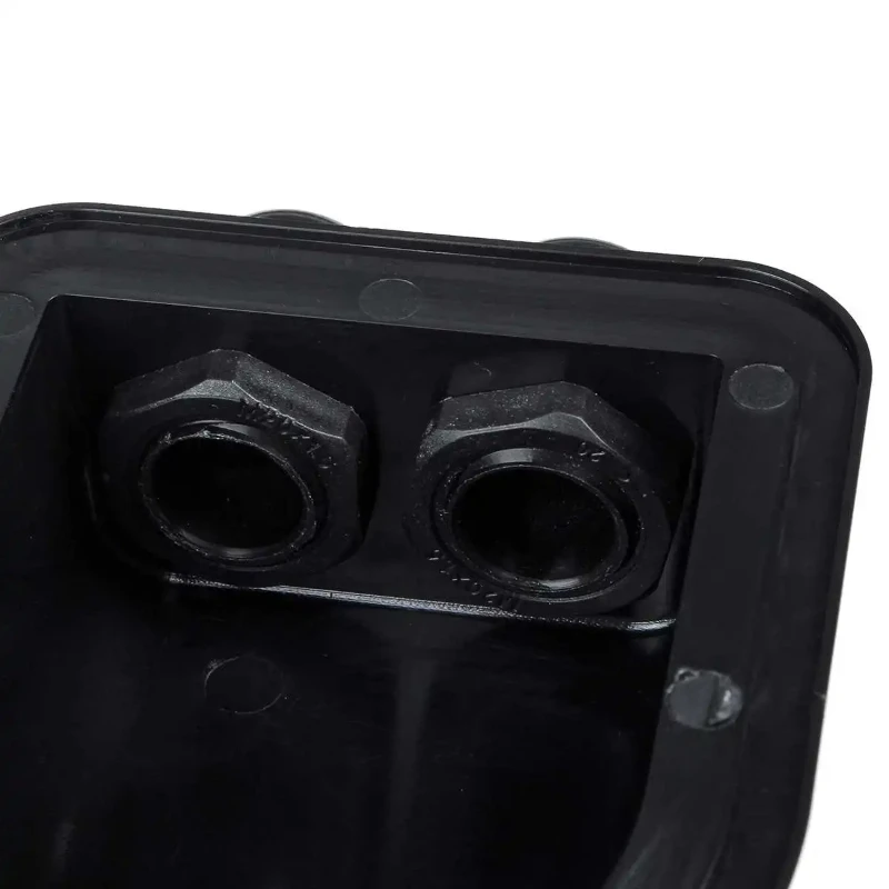 Solar Panel Double Hole Wire Cable Gland Entry Box Curved Cable Connector For RV Caravan Motorhome Boat Waterproof