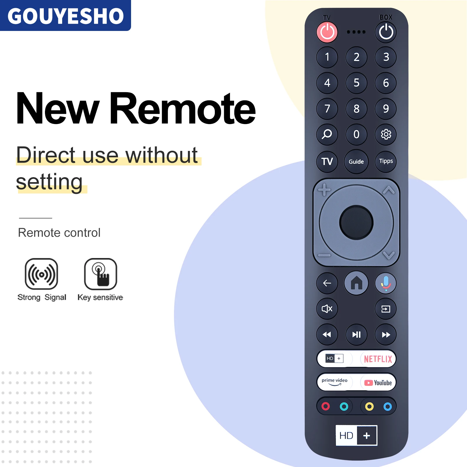 

Новый пульт дистанционного управления для IP-телевизора HD-PLUS