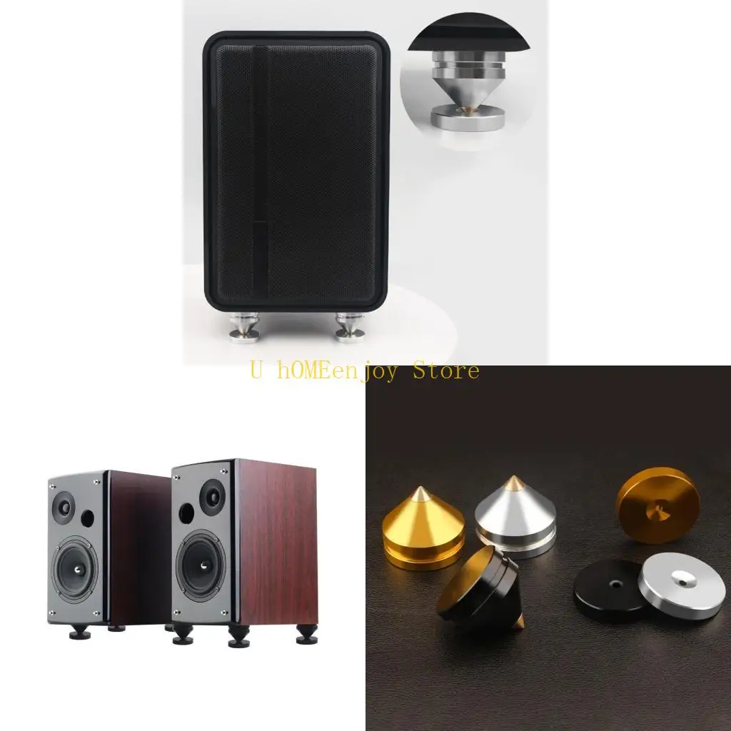 

B0KF 4SETS DINGER STANGS LATES PADS PADS SPIKES CONE Строительные амортизаторы поглощения.