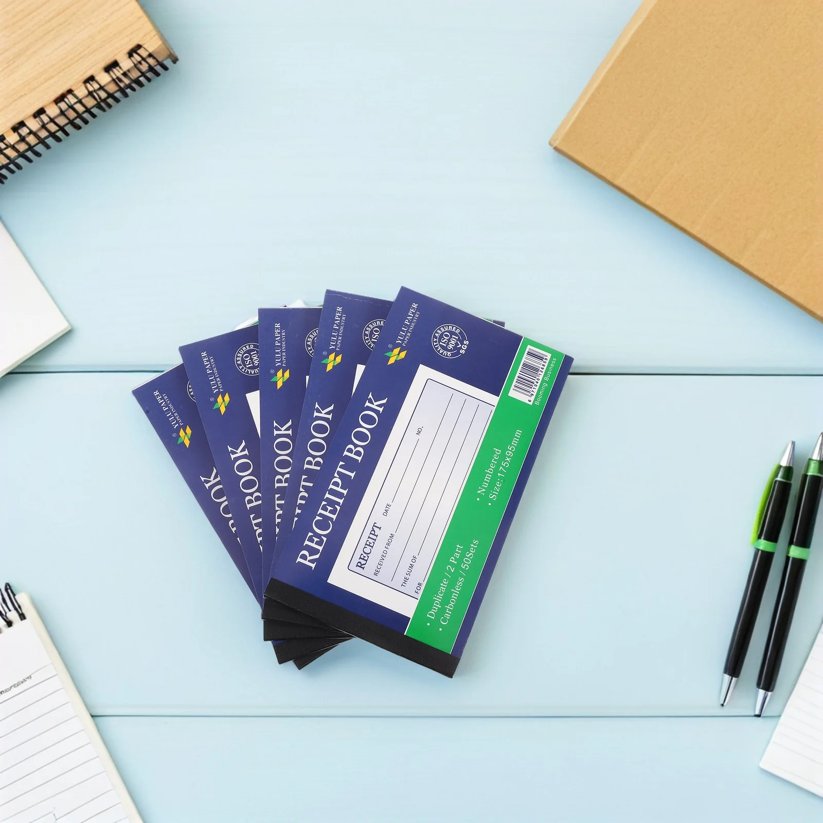5pcs Receipt Book For Small 2-Part Copy Receipt Pad Invoice Forms Order Management Business Supplies Office Business Things