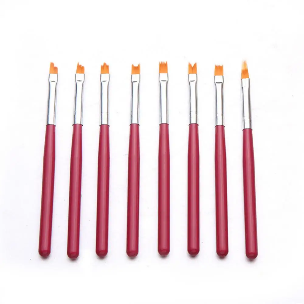 1/3/5SETS Acrylic Drawing Brushes Professional Efficient Uv Gel Drawing Brushes Nail Art Brushes Salon Trendy Uv Gel