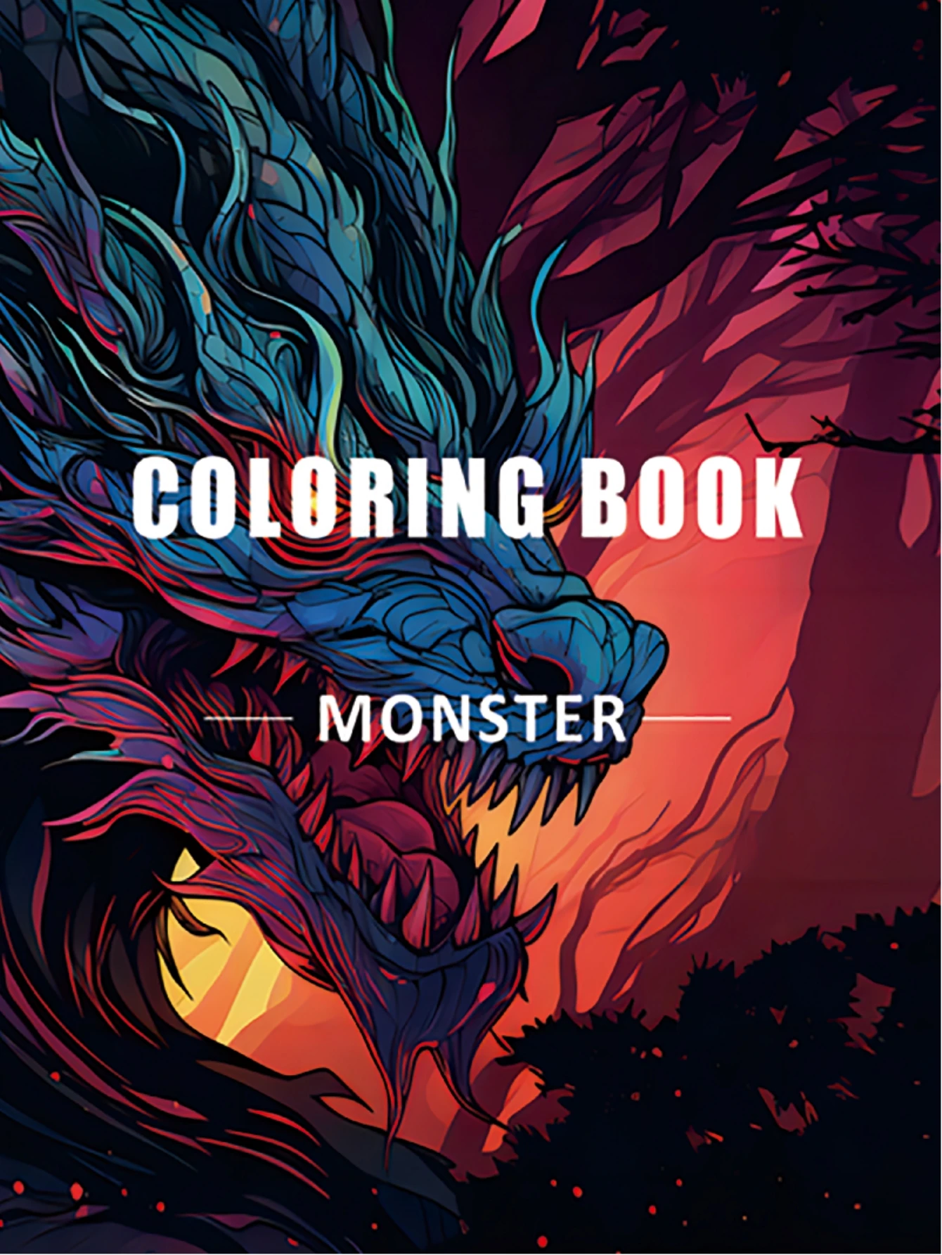 1pc Monster Coloring Book Original Upgraded Paper Thickened 20 Pages Coloring Books Gift For Holiday Birthday