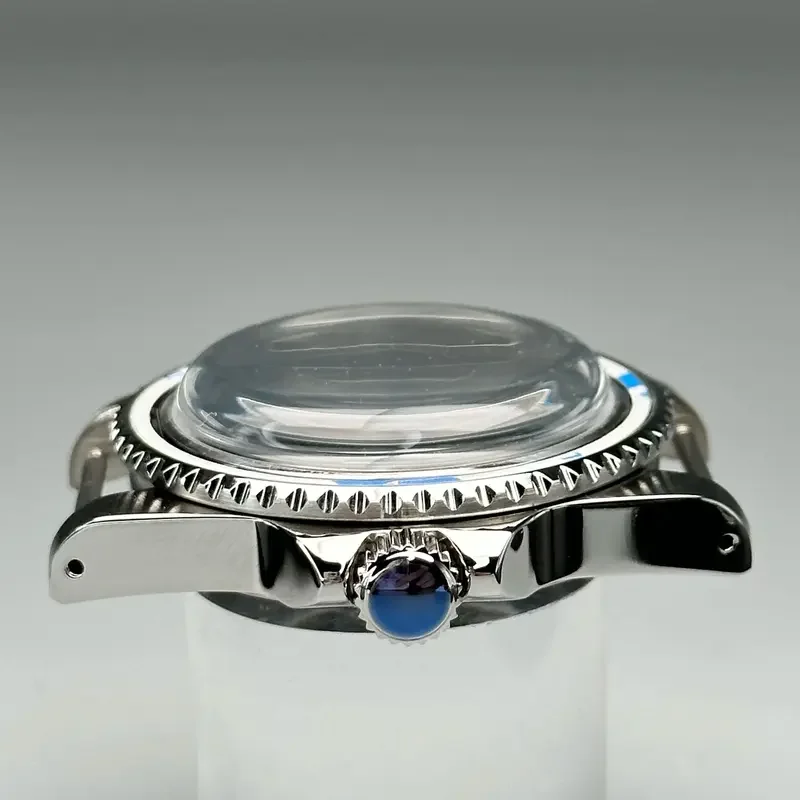 39,5 mm NH35Convex Mirror Vintage Case Dome Acrylic Crystal z aluminiową ramką do akcesoriów do ruchu SeikoNH35/NH36 Retro sub