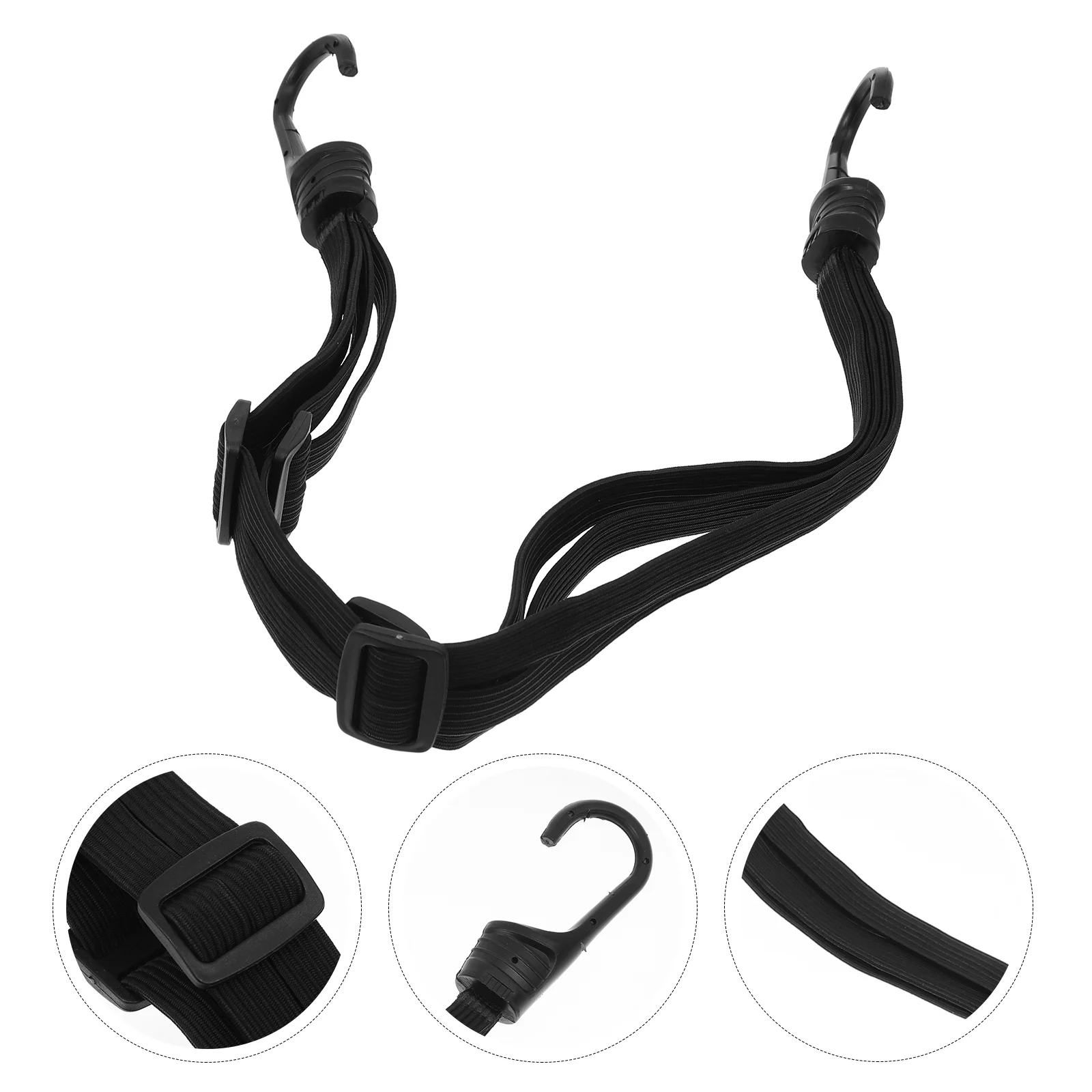 2 Pcs Rope Luggage Polyester Bike Strap Fixed Binding Band Tie Down Motorcycle Bungee Cords