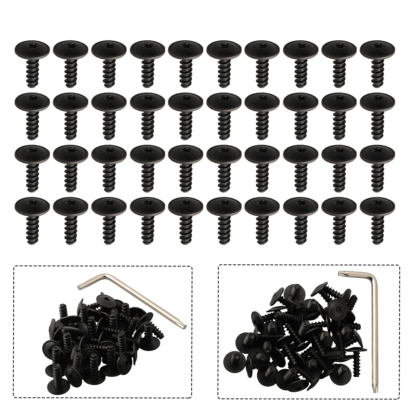 

New Practical Quality Clip Parts Replacement Splash Guard Vehicle 40 Pc 40pcs 40pcs/set Liner Screw Accessories