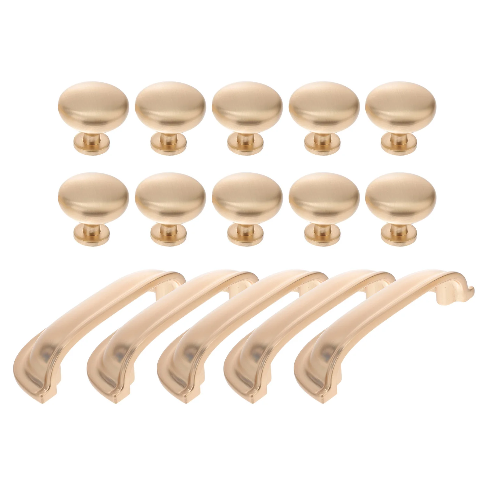 

15 Pcs Kitchen Cabinet Drawer Handle Pulls Handles Furniture Knobs Semicircle Cupboard Door Zinc Alloy Copper Plating