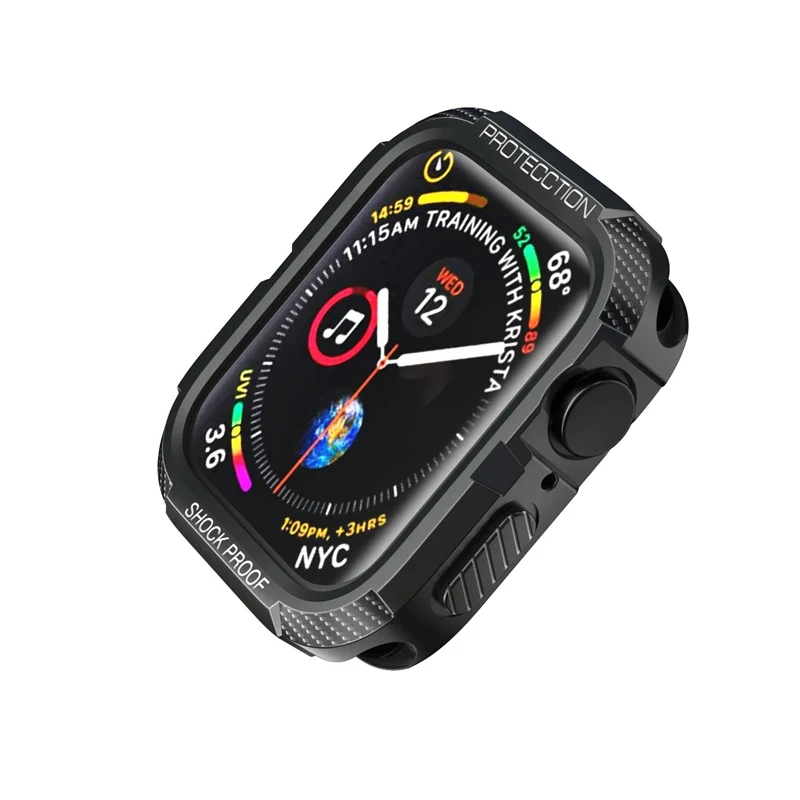 Case For Apple Watch 9/8/7/6/SE/5/4 44mm 40mm 42mm 38mm Cases Soft TPU Shockproof Protector Bumper for apple watch 7 45mm 41mm