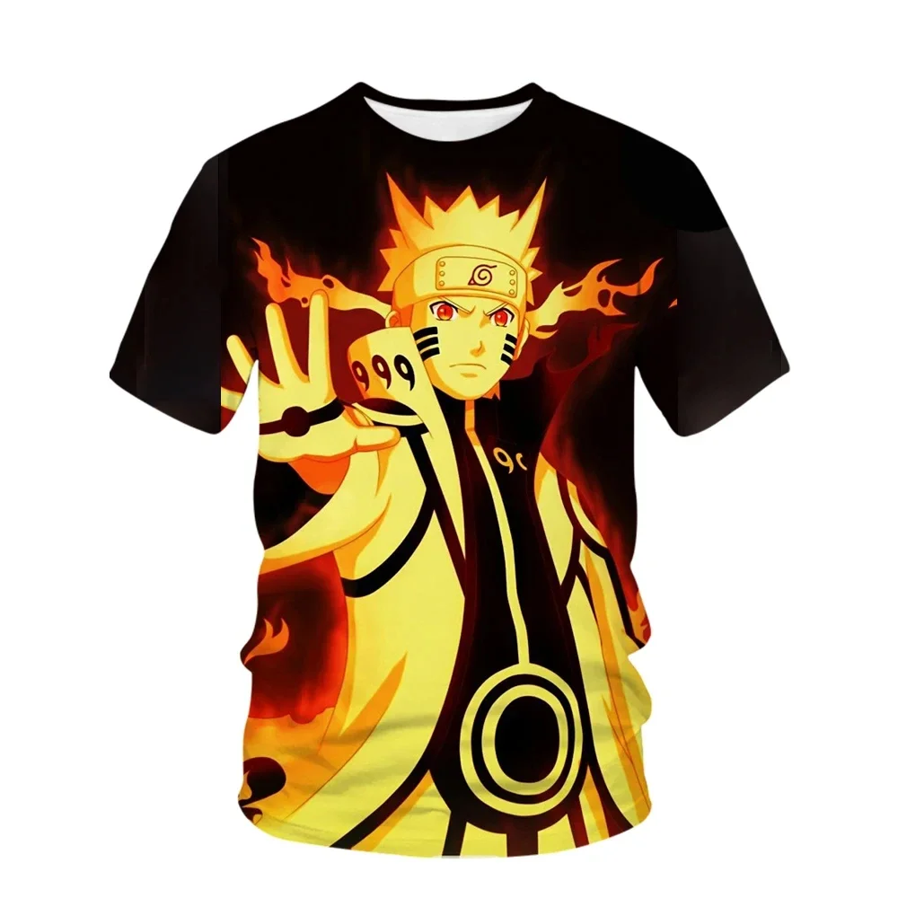 

Summer Naruto Men's T-shirt Anime Uzumaki Naruto 3d Printed T-shirt Streetwear Casual Short Sleeve Children's T-shirt Anime Tops