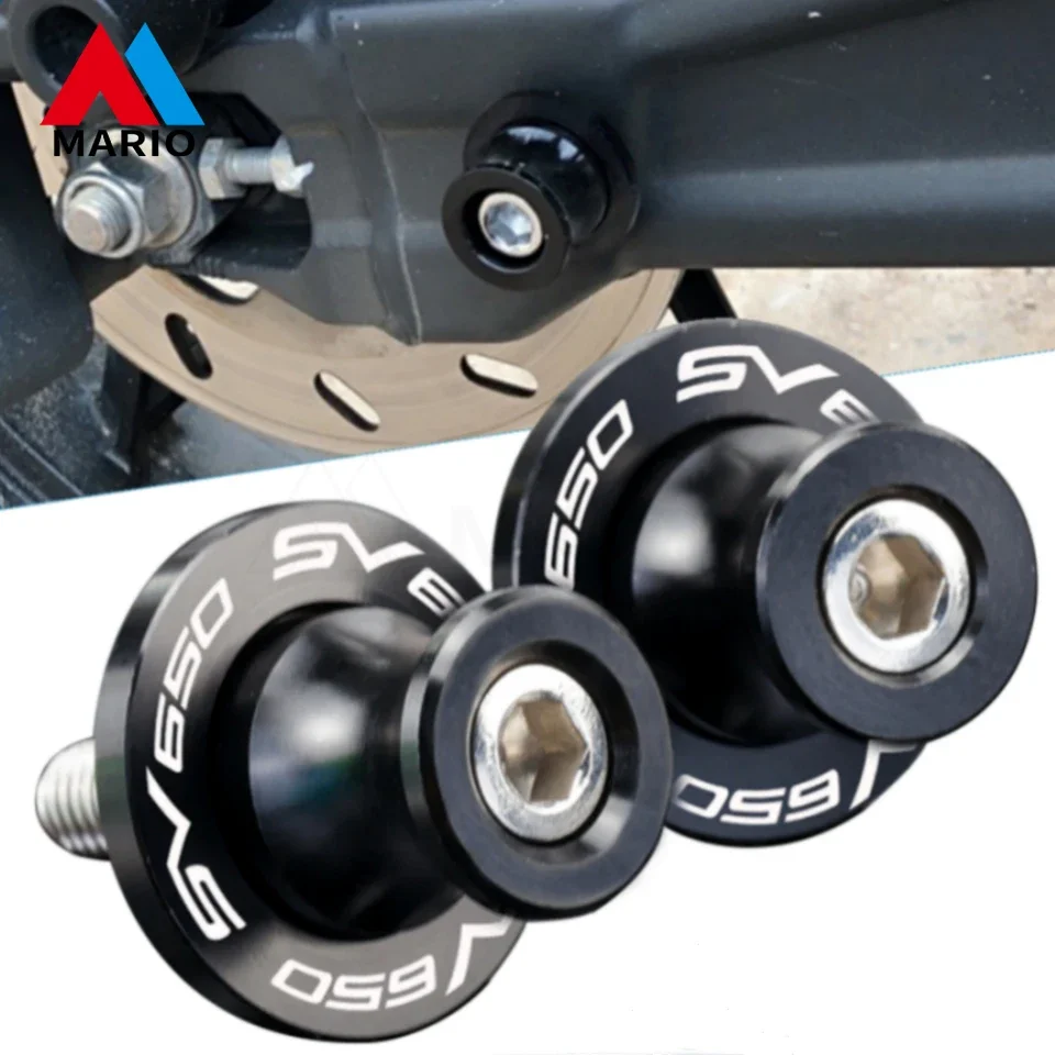 

Motorcycle Accessories For SUZUKI SV 650 SV650 1999-2021 Universal as a Pair 8MM Swingarm Stands Screw sliders Spools Slider