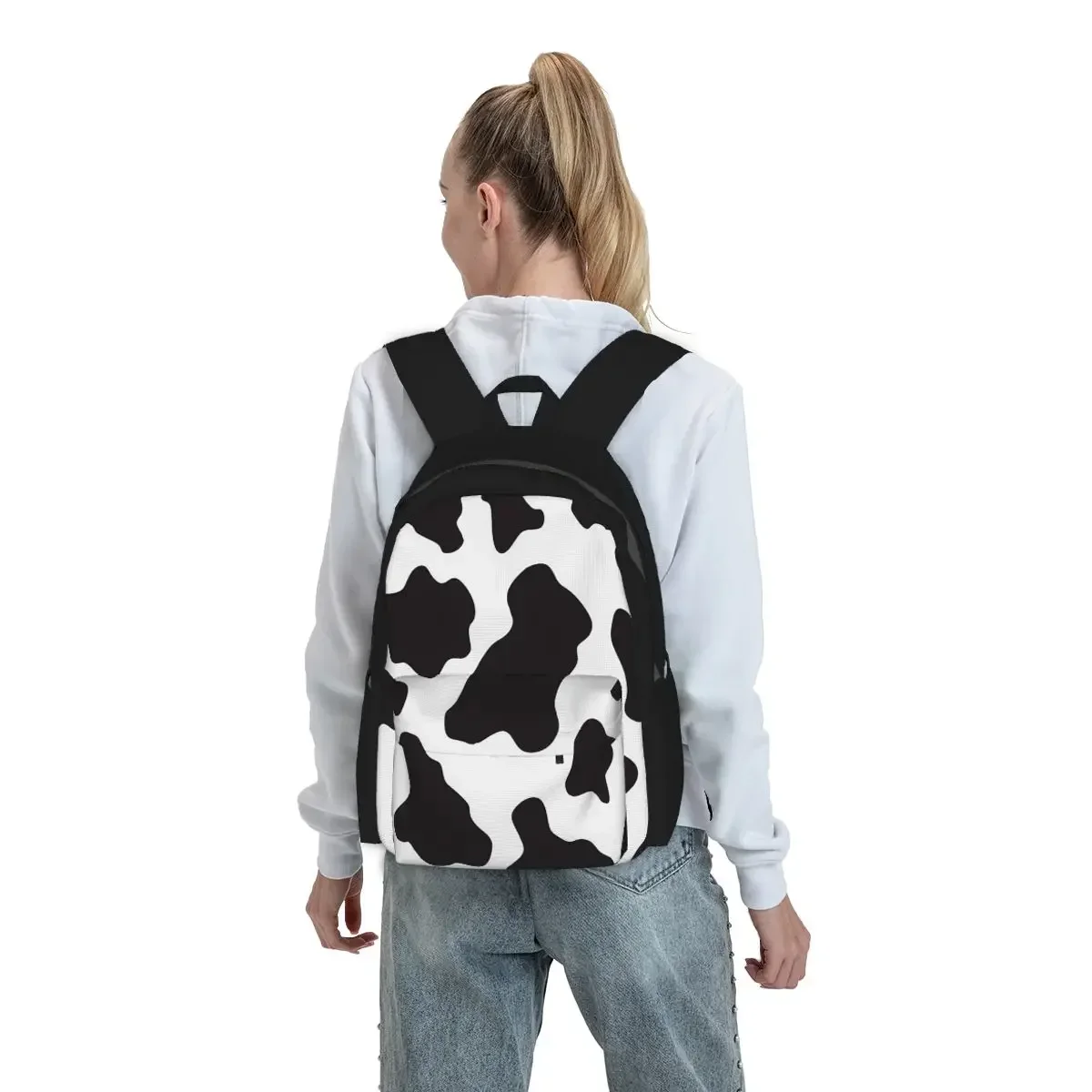 Cow Animal Print Cowboy Country Ranch Backpack Boys Girls BookBag Kids School Bag Computer Shoulder Bags for Men Women