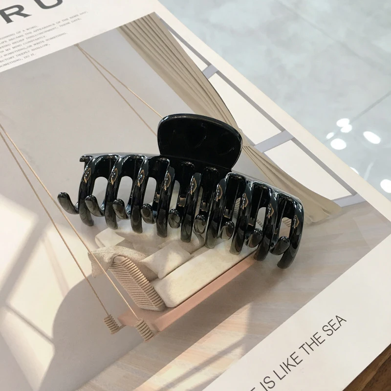 2026 Neue Elegante Hohle Haarklammer für Frauen, Kunststoff-Haarklammer, Vintage-Haarspangen, Haarband, Haarnadel, Haarkrabbe, Haaraccessoires – Detail 12